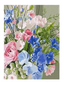 Розпис по номерах 40х50 КНО2969 Естетичний букет "Ідейка"