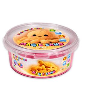 Кінетичний пісок Magic Sand 350г в відрі рожевий 31191