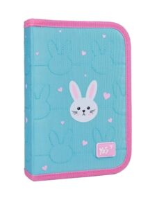 Пенал YES твердий одинарний з двома клапанами Funny Bunny 533625/НР-04