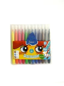 фломастер 12 кольорів накінечник-пензлик   1633-12РВ "MARCO" в пл кор Super Washable фломастер 12 кольорів накінечник-пензлик   1633-12РВ "MARCO" в пл кор Super Washable