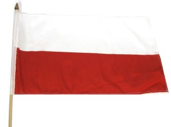 Прапор Польша (на дерев'яній паличці) Прапор Польша (на дерев'яній паличці)