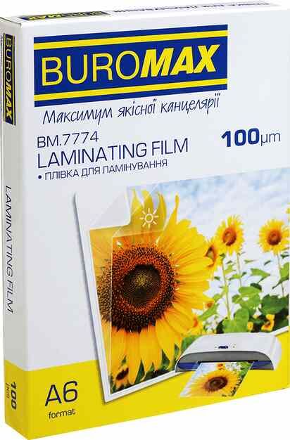 Плівка для ламінування Buromax А6/100мкр ВМ.7774 100л 111х154мм Ціна (цена) 125.70грн. | придбати  купити (купить) Плівка для ламінування Buromax А6/100мкр ВМ.7774 100л 111х154мм доставка по Украине, купить книгу, детские игрушки, компакт диски 0