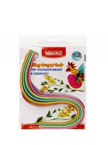 папір для квілінгу МХ61943 12 кольорів 120 смужок 5ммх420мм