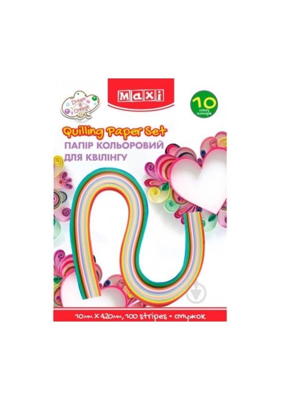 набір паперу кольорового для квілінгу 10 мм х 420 мм 10 кольорів 100 смужок Ціна (цена) 33.30грн. | придбати  купити (купить) набір паперу кольорового для квілінгу 10 мм х 420 мм 10 кольорів 100 смужок доставка по Украине, купить книгу, детские игрушки, компакт диски 1