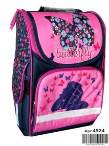Рюкзак короб Ranec 4924 Девочка и бабочка 35х25х13см