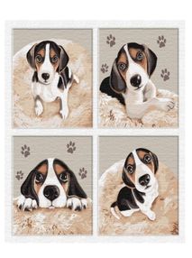 Розпис по номерах 18х18 4шт KNP019 Мій маленький друг "Ідейка"