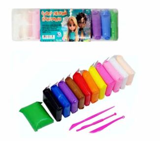 супер легкий пластилін 12 кольорів зі стеками 95 грам супер легкий пластилін 12 кольорів зі стеками 95 грам