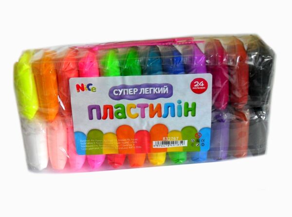 Супер легкий пластилін 24 кольори зі стеками 185 грам Ціна (цена) 43.70грн. | придбати  купити (купить) Супер легкий пластилін 24 кольори зі стеками 185 грам доставка по Украине, купить книгу, детские игрушки, компакт диски 0
