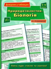 Довідник у табл 5-6кл Прородознавство Біологія Довідник у табл 5-6кл Прородознавство Біологія