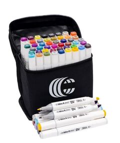 набір скетч маркерів 48 штуки білий корпус в сумці BV820-48 набір скетч маркерів 48 штуки білий корпус в сумці BV820-48