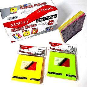 папір для нотаток клейкий 76х76 100 аркушів 5 кольорів неоновий папір для нотаток клейкий 76х76 100 аркушів 5 кольорів неоновий