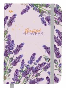 Блокнот А5 64 аркушів Beautiful flowers lavander