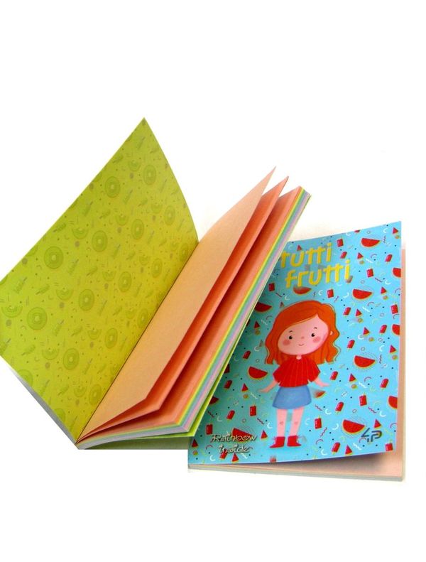 Блокнот А6 48 аркушів Rainbow tutti frutti note Orange/Kiwi/Watermelon в асорт Ціна (цена) 25.00грн. | придбати  купити (купить) Блокнот А6 48 аркушів Rainbow tutti frutti note Orange/Kiwi/Watermelon в асорт доставка по Украине, купить книгу, детские игрушки, компакт диски 2