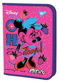 ПАПКА В5 Д/ТЕТРАДЕЙ ПЛАСТ НА МОЛНИИ "Minnie Mouse YES