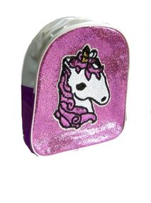 Рюкзак дитячий S29 силіконовий глітер Єдиноріг 27х25х8см