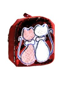 Рюкзак дитячий SM-10 з пайєтками екошкіра Кішечка 26х22х9см