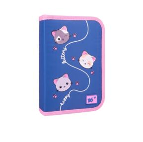 Пенал YES твердий одинарний з двома клапанами Meow-Meow 533623/НР-04