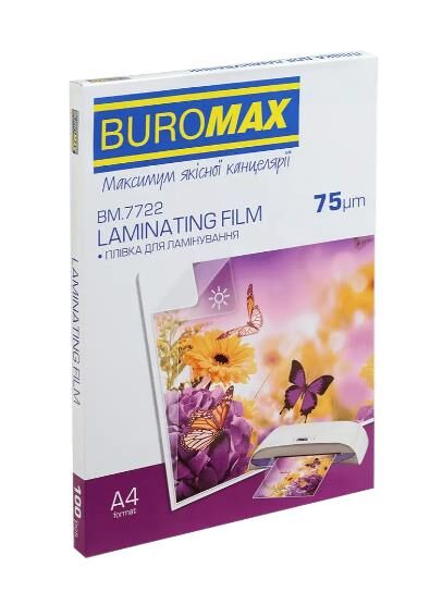 плівка для ламінування а4 / 75 мкр bm.7722 100 аркушів 216х303 мм Buromax Ціна (цена) 276.00грн. | придбати  купити (купить) плівка для ламінування а4 / 75 мкр bm.7722 100 аркушів 216х303 мм Buromax доставка по Украине, купить книгу, детские игрушки, компакт диски 0