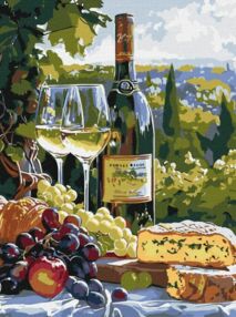 Розпис по номерах 30х40 КНО5708 Смак шардоне "Ідейка"