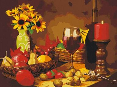 Розпис по номерах 40х50 12139-АС Фруктова вечеря "Art Craft" арт крафт