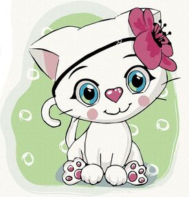 Розпис по номерах 30х30 15527-АС Киця Белла "Art Craft" арт крафт