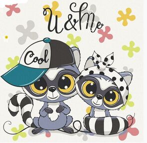 Розпис по номерах 30х30 15535-АС Круті єноти "Art Craft" арт крафт