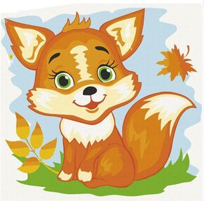 Розпис по номерах 30х30 15536-АС Лисичка "Art Craft" арт крафт