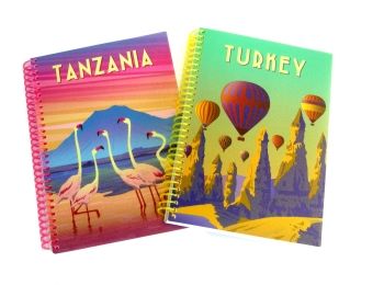 Блокнот А5/80арк Travelling в асс у клітинку пл обкл,спіраль   "Economix"   купити ц