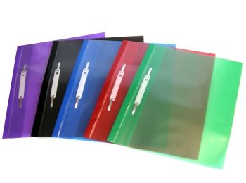 швидкозшивач пластиковий  без перфорації в асортименті   "Economix" формат А-4 Simple 315