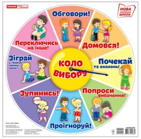 плакат коло вибору    НУШ нова українська школа
