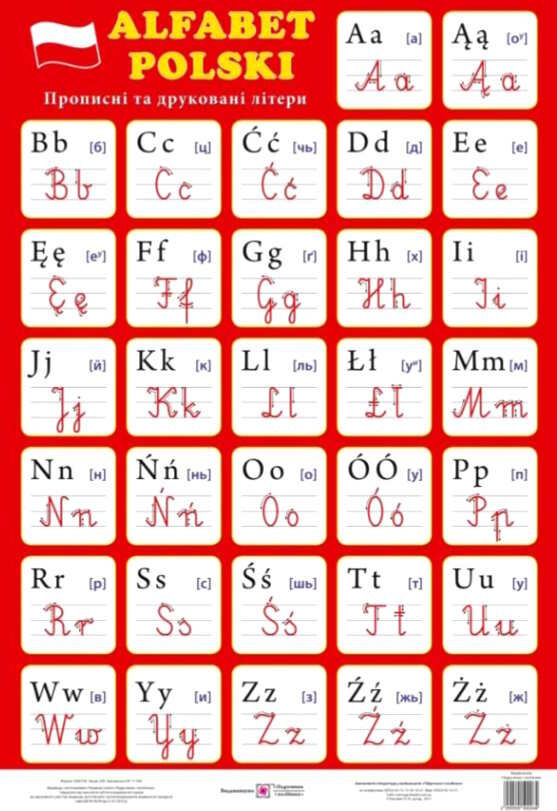плакат польський алфавіт прописні друковані літери    формат В2 Ціна (цена) 24.00грн. | придбати  купити (купить) плакат польський алфавіт прописні друковані літери    формат В2 доставка по Украине, купить книгу, детские игрушки, компакт диски 0