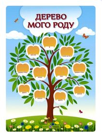 плакат дерево мого роду вертикальний    формат А3 плакат дерево мого роду вертикальний    формат А3