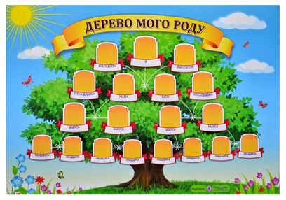 плакат дерево мого роду горизонтальний    формат А3 плакат дерево мого роду горизонтальний    формат А3