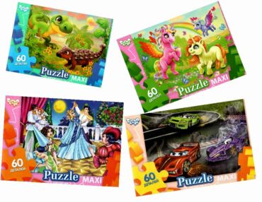 пазли 60 елементів максі в асортименті серія 9 пазли 60 елементів максі в асортименті серія 9