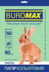папір офісний кольоровий 50 аркушів pastel світло-зелений    артикул BM.2721250-15