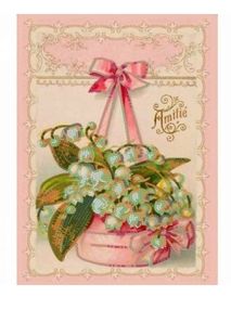 вишивка бісером розмір 20*20 кошик конвалій    артикул  ВБ2038