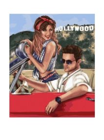 Розпис по номерах 40х50 GX40393 Пара в Голлівуді brushme Брашми