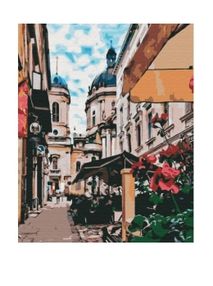 Розпис по номерах 40х50 BS29486 Львівська вуличка brushme Брашми