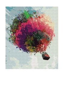Розпис по номерах 40х50 BS3355 Повітряна куля brushme Брашми