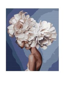 Розпис по номерах 40х50 BS35119 Витончений піон brushme Брашми