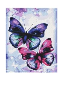 Розпис по номерах 40х50 BS51407 Блискучі метелики brushme Брашми