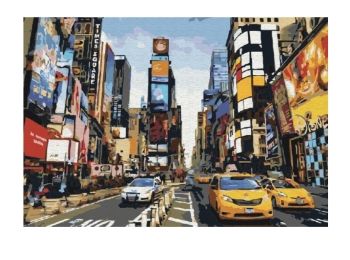 Розпис по номерах 40х50 BS/GX5377 Життя Таймс-сквер brushme Брашми