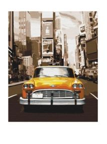 Розпис по номерах 40х50 BS8241 Нью-Йорське таксі brushme Брашми