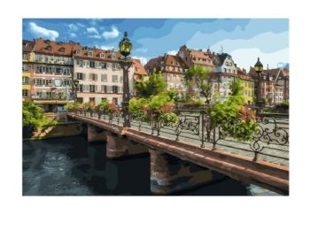 Розпис по номерах 40х50 GX25579 Страсбург brushme Брашми