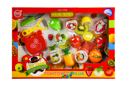 іграшкові продукти фрукти овочі на липучках 6609Е