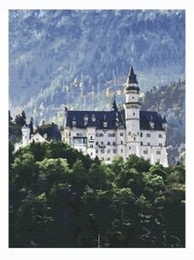 Розпис по номерах 40х50 BS34844 Краєвид на Нойшвайнштайн brushme Брашми