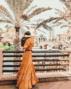 Розпис по номерах 40х50 BS51896 Мандрівниця в Дубаї brushme Брашми