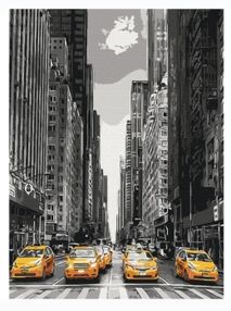 Розпис по номерах 40х50 BS9386 Нью-Йоркське таксі brushme Брашми
