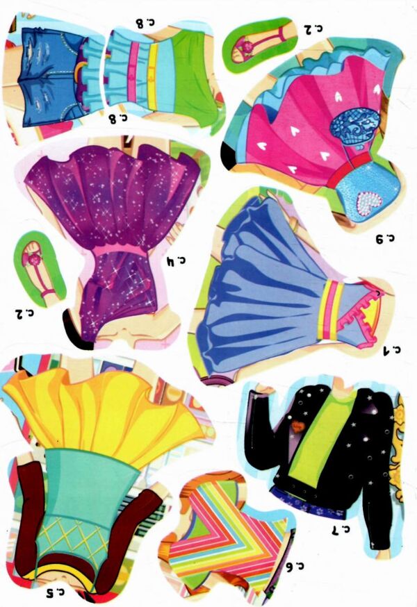 Одягни ляльку з наклейками в ассортименті Ціна (цена) 17.40грн. | придбати  купити (купить) Одягни ляльку з наклейками в ассортименті доставка по Украине, купить книгу, детские игрушки, компакт диски 6