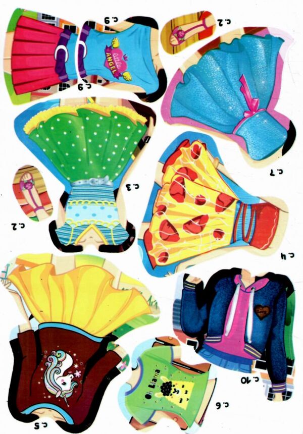 Одягни ляльку з наклейками в ассортименті Ціна (цена) 17.40грн. | придбати  купити (купить) Одягни ляльку з наклейками в ассортименті доставка по Украине, купить книгу, детские игрушки, компакт диски 3